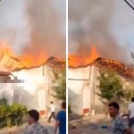 Fire season continues: three adjacent houses burned down in Andijan 