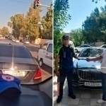 Tez yordamga yo‘l bermagan Mercedes haydovchisi jazolandi (video)
