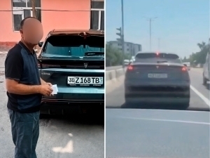 Самарқандда тез ёрдамга йўл бермаган ҳайдовчи жазоланди (видео)
