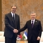 Shavkat Mirziyoyev Bakuda Aleksandr Vuchich bilan uchrashdi