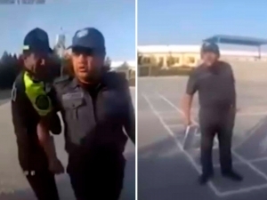 In Surkhandarya, disciplinary action was taken against the major who tore off the sergeant's badge and insulted him (video)