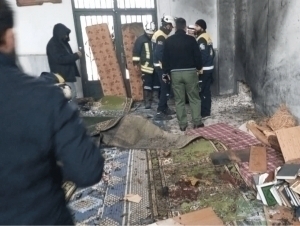 Suriyada masjid portlatildi. Qurbonlar bor (video)