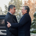 Shavkat Mirziyoyev Gurbanguli Berdimuhamedov bilan uchrashdi