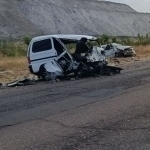 Major traffic accident involving Damas and Cobalt in Piskent