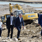 Shavkat Mirziyoyev suv omborni tiklash ishlarini shaxsan ko‘zdan kechirdi
