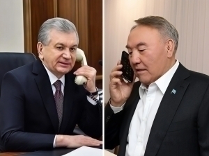 Mirziyoyev congratulates Nursultan Nazarbayev on his 85th birthday
