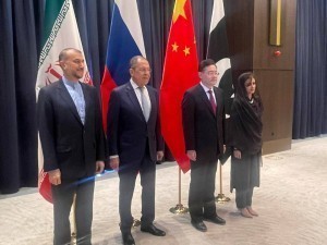  A closed session of the Foreign Ministers of Russia, China, Iran, and Pakistan has started in Samarkand
