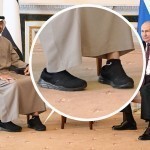 БАА Президенти Путин билан учрашувга калта пайпоқ ва кроссовкада келди