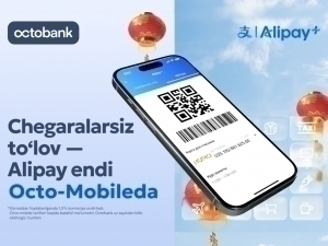 Xorijda xaridlarni QR orqali to‘lang: Alipay+ endi Octo-mobile ilovasida