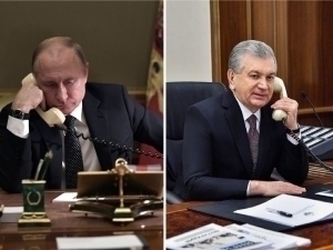 Мирзиёев ва Путин телефон орқали мулоқот қилди