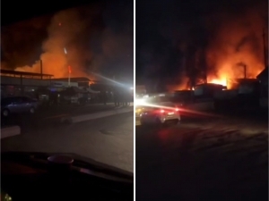 Fire breaks out at Andijan shopping center, No injuries reported