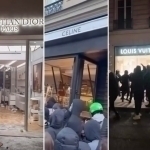 Францияда намойишчилар Dior, Louis Vuitton ва Celine дўконларини тўнади (видео)
