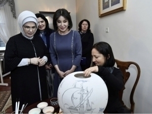 Ўзбекистон ва Туркиянинг биринчи хонимлари учрашди