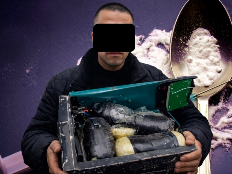 Xorazmda “svarka apparat” ichiga “geroin” yashirgan shaxs ushlandi (video)