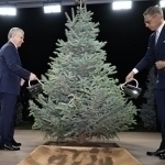 Mirziyoyev Stubb bilan daraxt ekdi