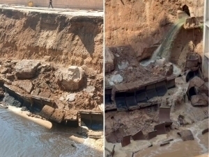 Yakkasaroyda yirik kanalizatsiya quvuri yorilib ketdi
