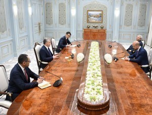Shavkat Mirziyoyev Receives Delegation Headed by Erdogan