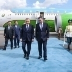 Mirziyoyev arrives in Astana