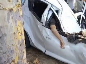 An 18-year-old driver without a driver's license dies in an accident (video)