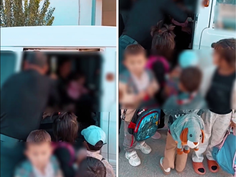 Damas’da 11 nafar bog‘cha bolasini tashigan haydovchi jazolandi