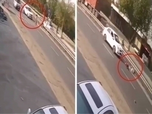 Nexia hits schoolchildren in Andijan (video)