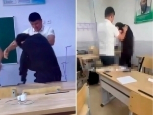Toshkentdagi maktabda o‘quvchini urgan o‘qituvchiga jinoyat ishi qo‘zg‘atildi (video)
