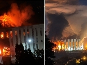 Ukraina Belgoroddagi universitetga zarba berdi (video)
