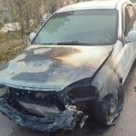 Lacetti catches fire in Andijan