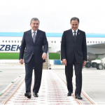 Shavkat Mirziyoyev Ashxobodga keldi 