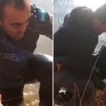 Buxoroda inspektor o‘zini daryoga tashlagan ayolni qutqarib qoldi (video)