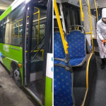 Toshkentda avtobuslarni dezinfeksiyalash boshlandi