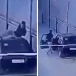 Toshkentda mast erkak tanishining mashinasiga shikast yetkazdi (video)