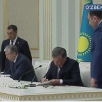 Video: Mirziyoyev va Toqayev qo‘shma bayonotni imzoladilar