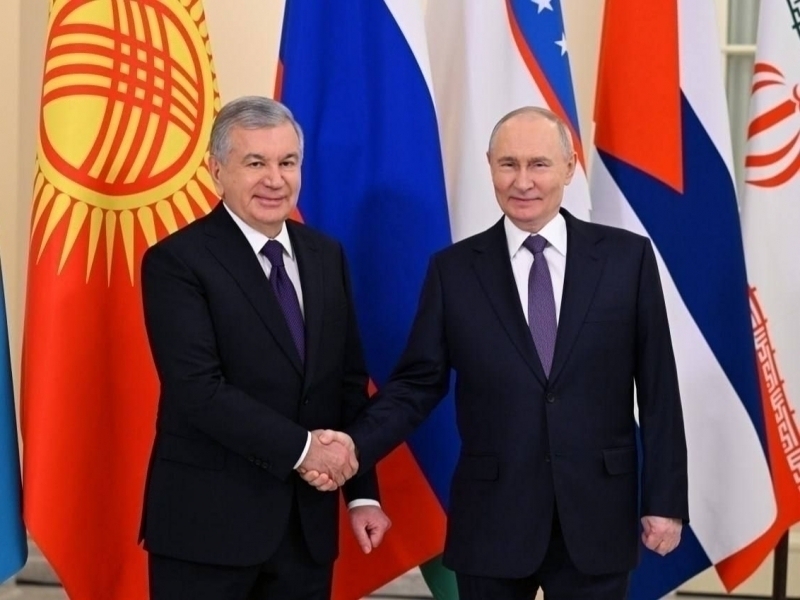 Shavkat Mirziyoyev attends EAEU meeting in St. Petersburg