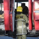 Enterprise building burns down in Tashkent