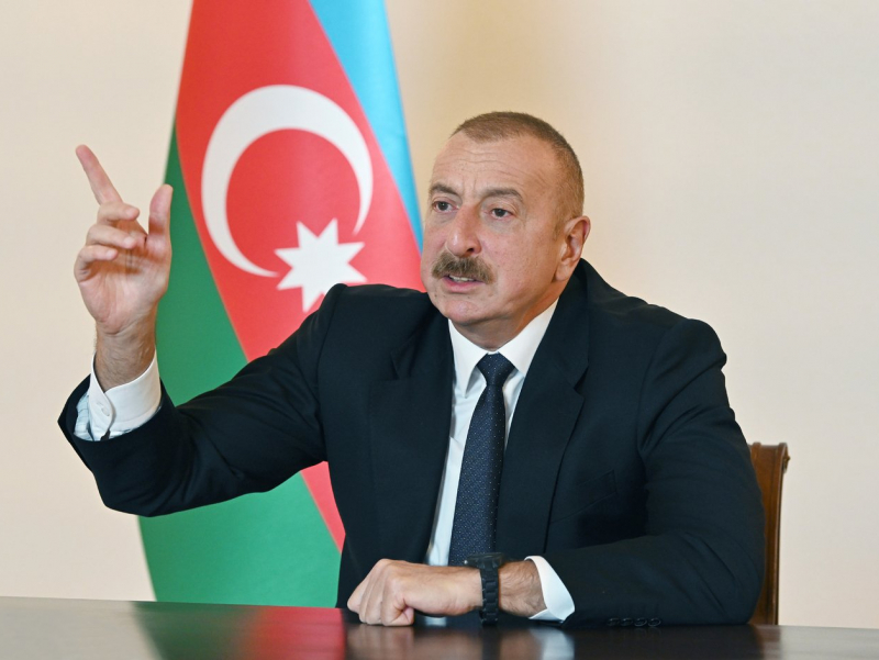 Ozarbayjon yana Armanistonga tinchlik shartnomasi imzolashni taklif qildi — Aliyev