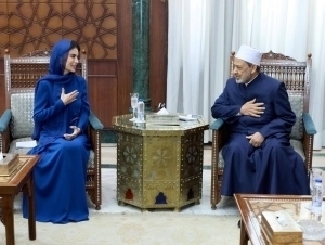 Саида Мирзиёева Миср бош имоми билан учрашди (видео)