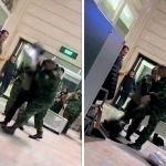 Andijondagi bojxona postida xodim ayolning yuklarini tepib tashladi