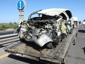 The driver of Matiz, who was hit by a truck in Ohangaron, died