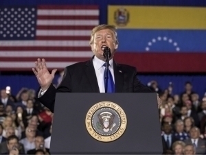 Трамп Венесуэла президенти бўлмоқчилигини айтди (видео)