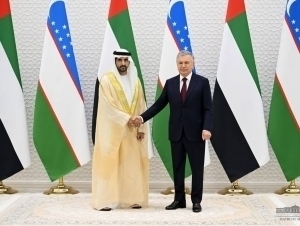 President Mirziyoyev meets with Dubai's crown prince 