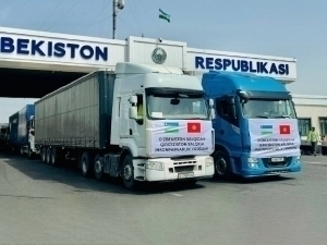 Humanitarian aid was sent from Uzbekistan to Kyrgyzstan