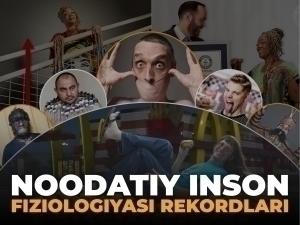 Cho‘ziluvchan teri, uzun til va ko‘zi bilan sut purkash: jahon rekordini o‘rnatgan g‘alati insonlar