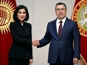 Saida Mirziyoyeva meets with the President of Kyrgyzstan in Bishkek