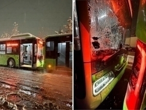 Тошкентда ҳайдовчи иккита автобус ўртасида қолиб кетиб ҳалок бўлди