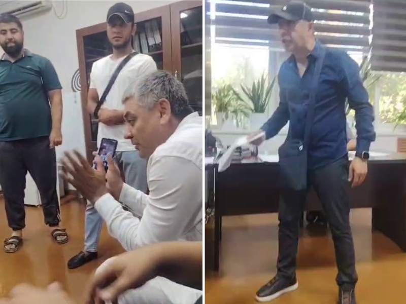 Toshkentda avtobus haydovchilari maoshi kechikayotganidan norozilik bildirdi (video)