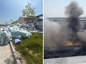 Fire in the warehouse in Tashkent was extinguished (video)