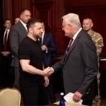 Zelenskiy Oq uyga borishdan oldin Trampning odami bilan uchrashdi (video)