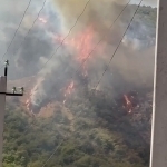 Helicopter deployed to fight 2-hectare grass fire in Bostanlyk