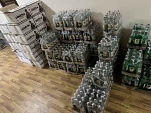 In Samarkand, over 10,000 bottles of unusable vodka were discovered